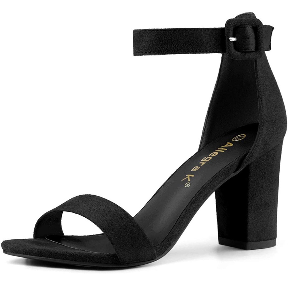 Allegra K chunky heel with ankle strap